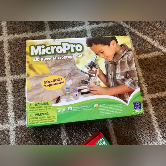 Kids Experiments MICROPRO Microscope Set & Volcano Fun Learning Science Kits - Picture 6 of 16